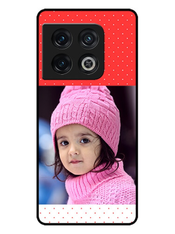 Custom OnePlus 10 Pro 5G Custom Metal Phone CaseRed Pattern Design