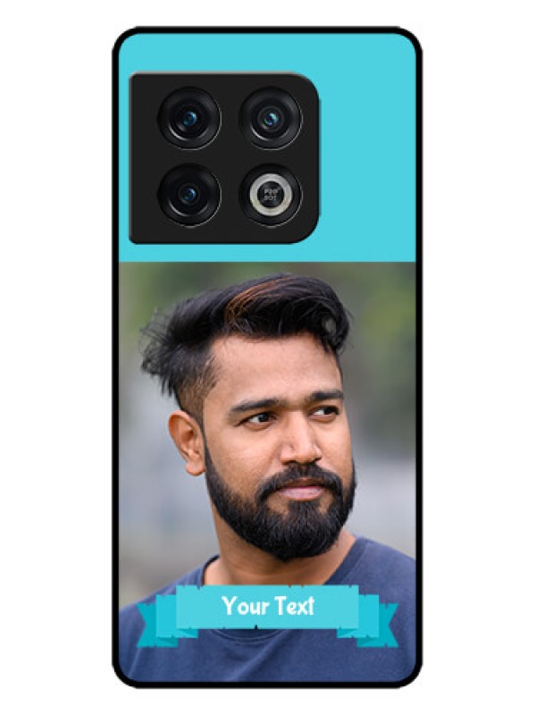 Custom OnePlus 10 Pro 5G Custom Metal Phone CaseBlue Color Design