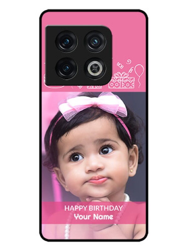 Custom OnePlus 10 Pro 5G Custom Metal Phone CaseWith Birthday Line Art Design