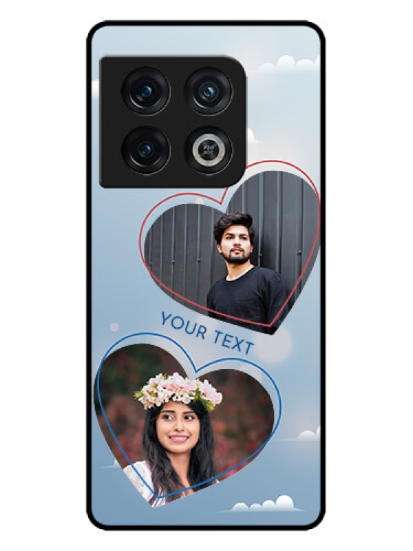 Custom OnePlus 10 Pro 5G Custom Metal Phone CaseBlue Color Couple Design