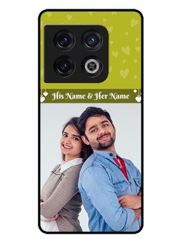 Custom OnePlus 10 Pro 5G Custom Metal Phone CaseYou and Me Heart Design