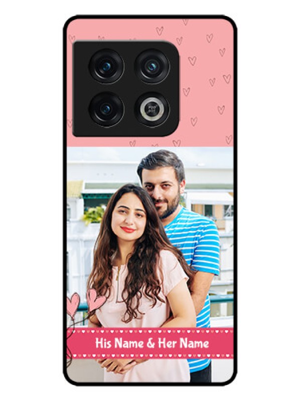 Custom OnePlus 10 Pro 5G Custom Metal Phone CaseLove Design Peach Color