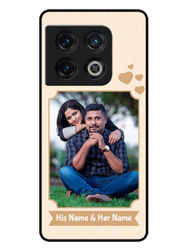 Custom OnePlus 10 Pro 5G Custom Metal Phone CaseWith Confetti Love Design