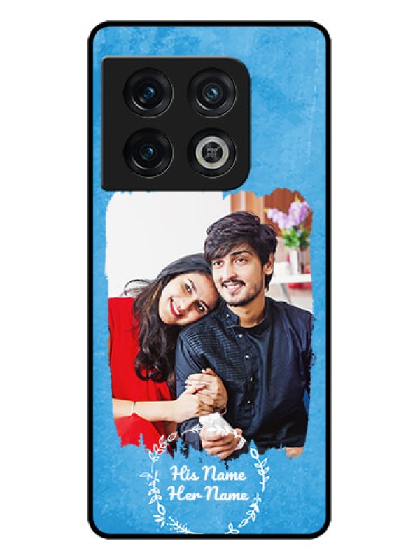 Custom OnePlus 10 Pro 5G Custom Metal Phone CaseBlue Color Vintage Design