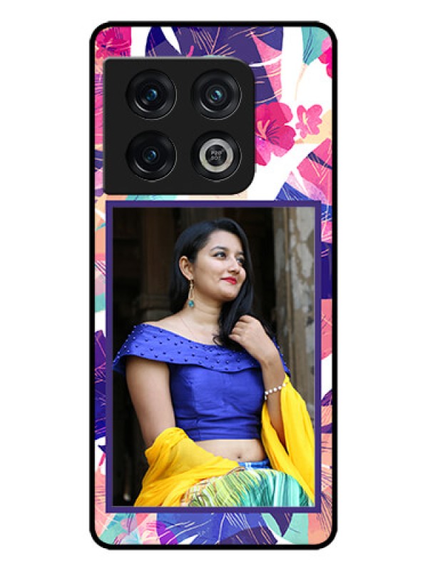 Custom OnePlus 10 Pro 5G Custom Metal Phone CaseAbstract Floral Design