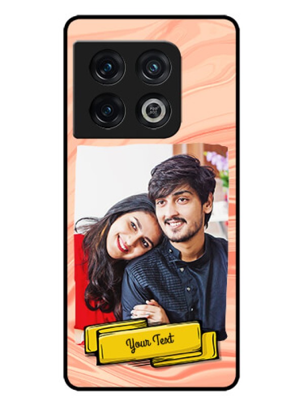 Custom OnePlus 10 Pro 5G Custom Metal Phone CaseMarble Texture Design