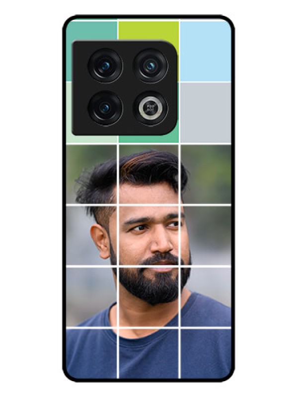 Custom OnePlus 10 Pro 5G Custom Metal Phone CaseWith White Box Pattern