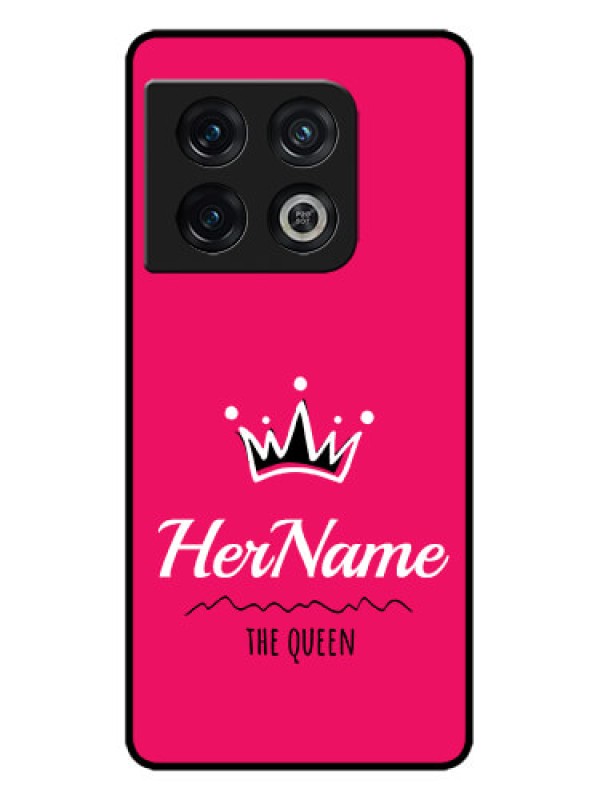 Custom OnePlus 10 Pro 5G Custom Metal Phone CaseQueen With Name Design