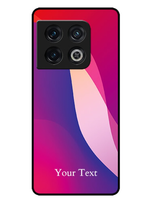 Custom OnePlus 10 Pro 5G Custom Metal Phone CaseDigital Abstract Overlap Design