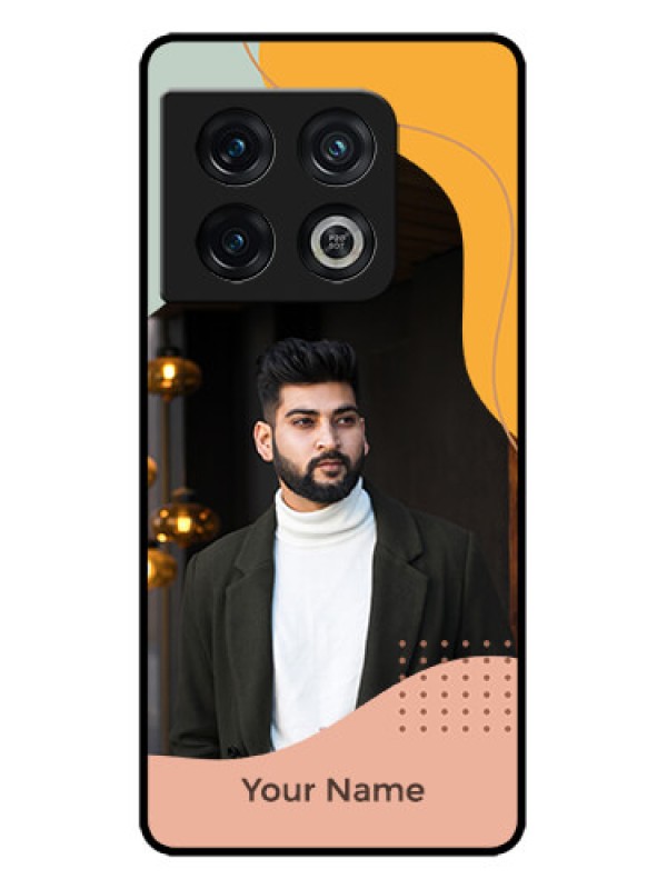 Custom OnePlus 10 Pro 5G Custom Metal Phone CaseTri - Coloured Overlay Design