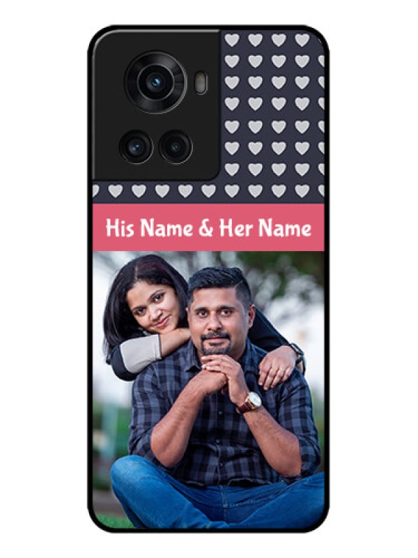 Custom OnePlus 10R 5G Custom Metal Phone CaseLove Symbols Design