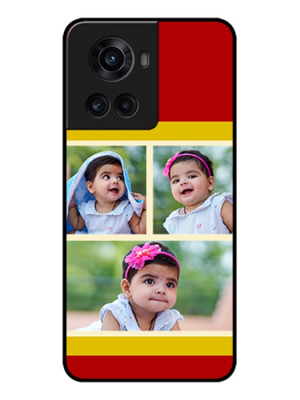 Custom OnePlus 10R 5G Custom Metal Phone CaseMultiple Pic Upload Design