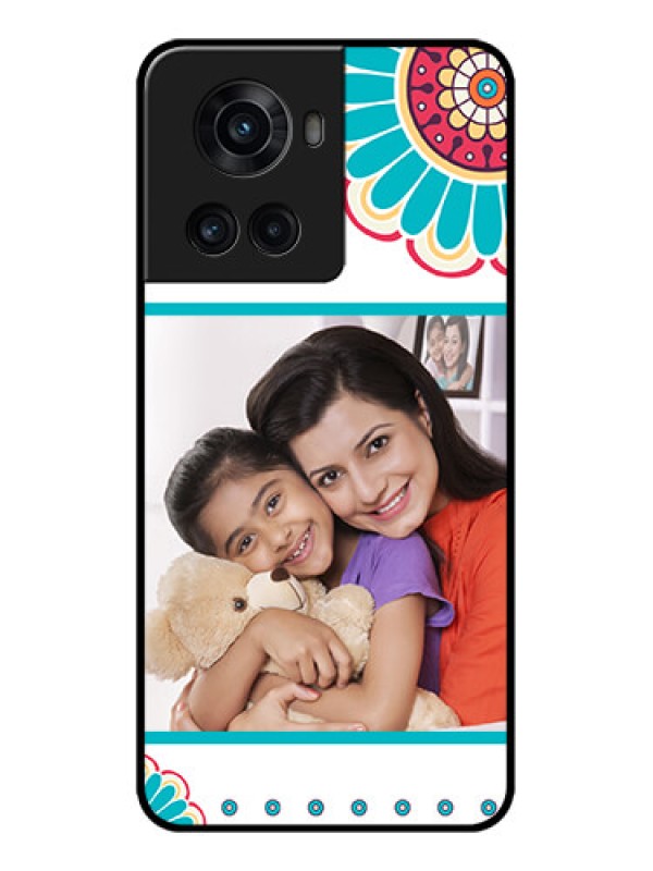 Custom OnePlus 10R 5G Custom Metal Phone CaseFlower Design