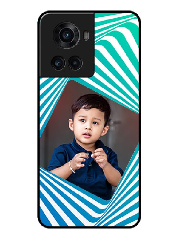 Custom OnePlus 10R 5G Custom Metal Phone CaseAbstract Spiral Design