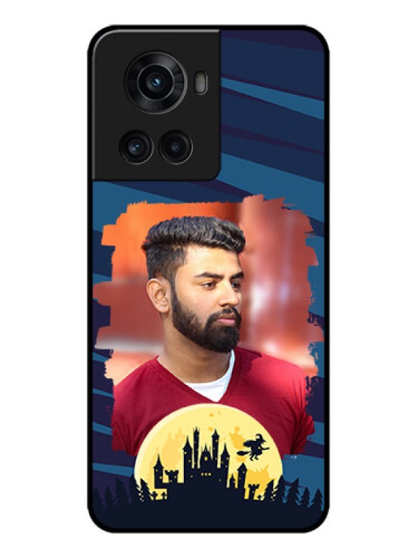 Custom OnePlus 10R 5G Custom Metal Phone CaseHalloween Witch Design