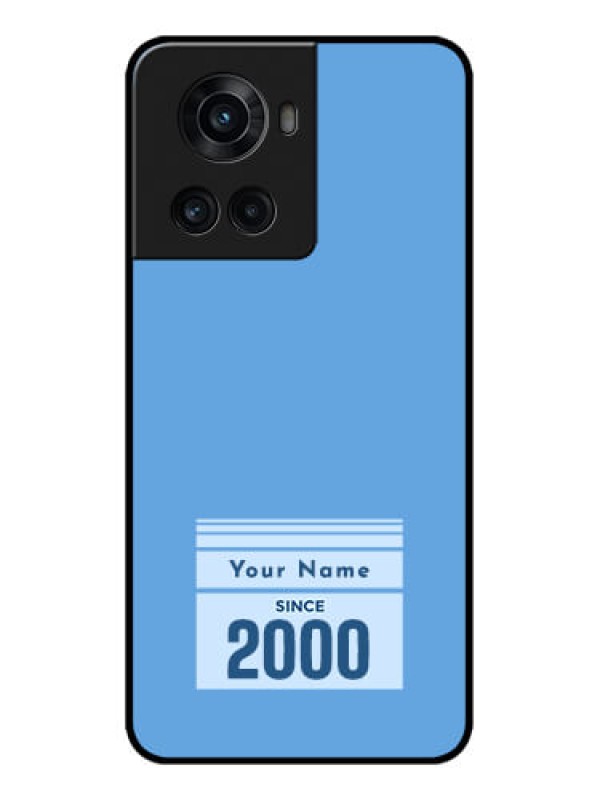 Custom OnePlus 10R 5G Custom Metal Phone CaseCustom Year Of Birth Design