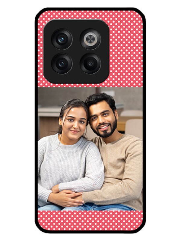 Custom OnePlus 10T 5G Custom Metal Phone CaseWhite Dotted Design