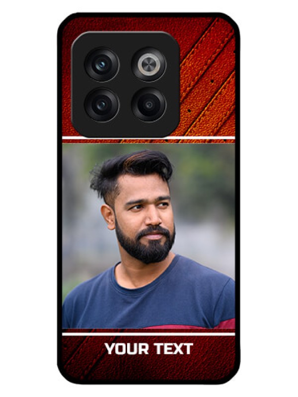 Custom OnePlus 10T 5G Custom Metal Phone CaseLeather Phone Case Design