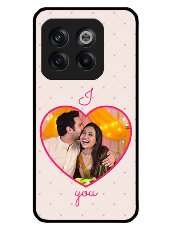 Custom OnePlus 10T 5G Custom Metal Phone CaseHeart Shape Design