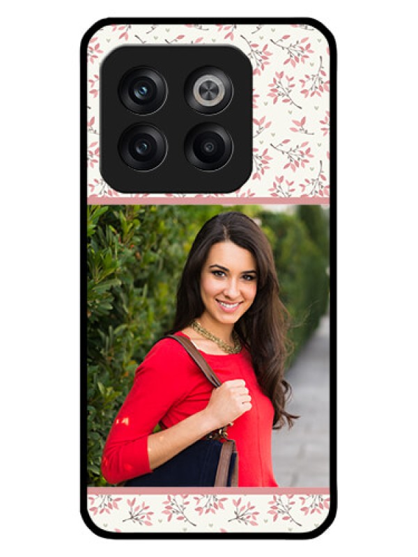 Custom OnePlus 10T 5G Custom Metal Phone CaseStunning Floral Design