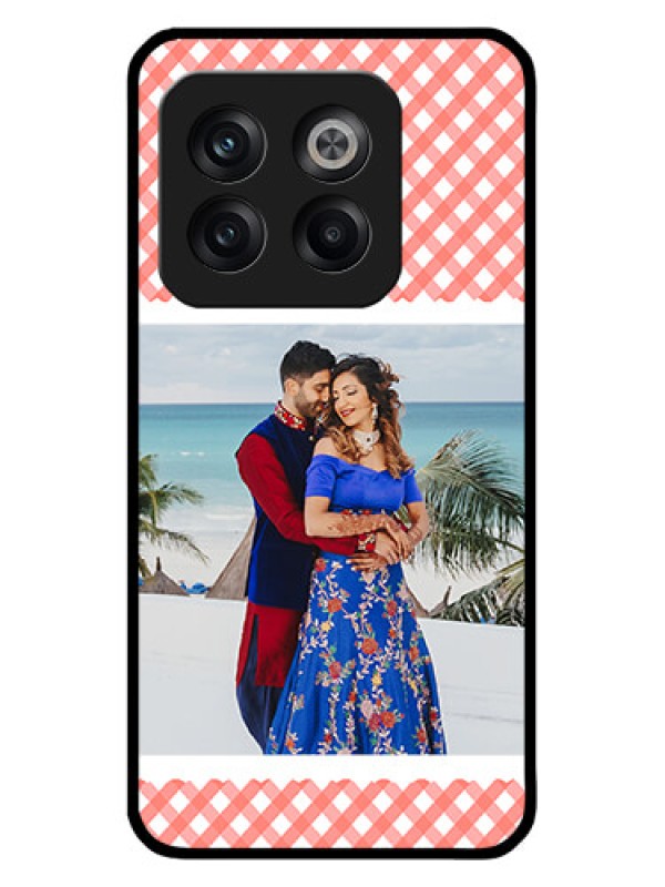 Custom OnePlus 10T 5G Custom Metal Phone CasePink Pattern Design