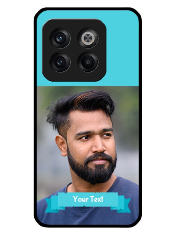 Custom OnePlus 10T 5G Custom Metal Phone CaseBlue Color Design