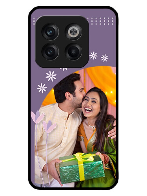 Custom OnePlus 10T 5G Custom Metal Phone CaseLavender Flowers Design