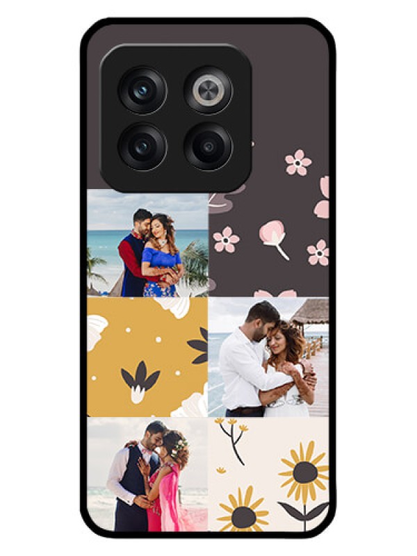 Custom OnePlus 10T 5G Custom Metal Phone Case3 Images With Floral Design