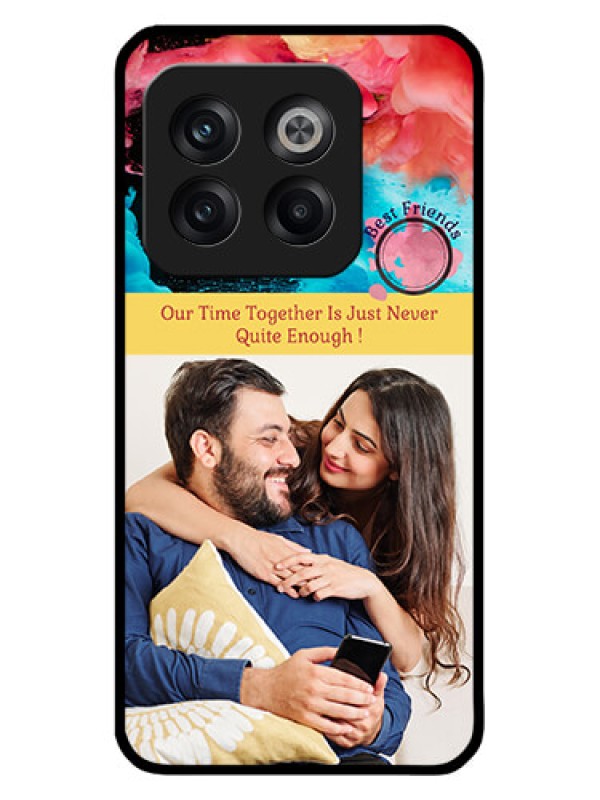 Custom OnePlus 10T 5G Custom Metal Phone CaseQuote With Acrylic Painting Design