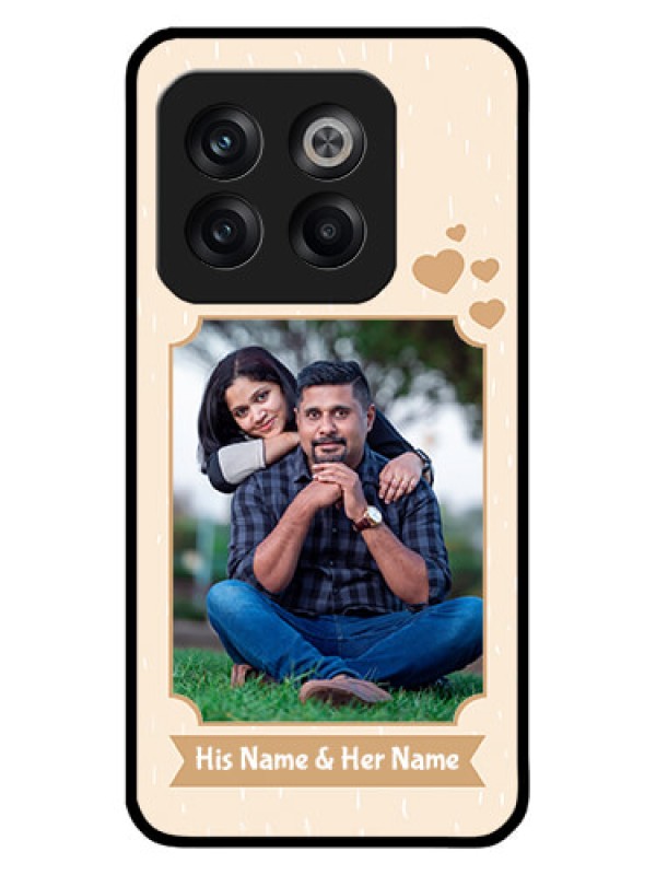 Custom OnePlus 10T 5G Custom Metal Phone CaseWith Confetti Love Design