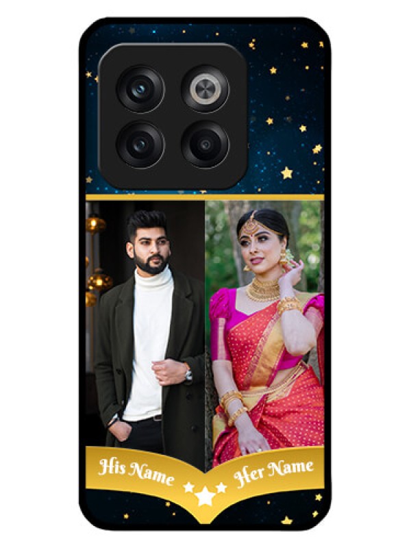 Custom OnePlus 10T 5G Custom Metal Phone CaseGalaxy Stars Backdrop Design