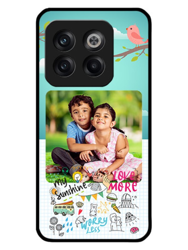 Custom OnePlus 10T 5G Custom Metal Phone CaseDoodle Love Design