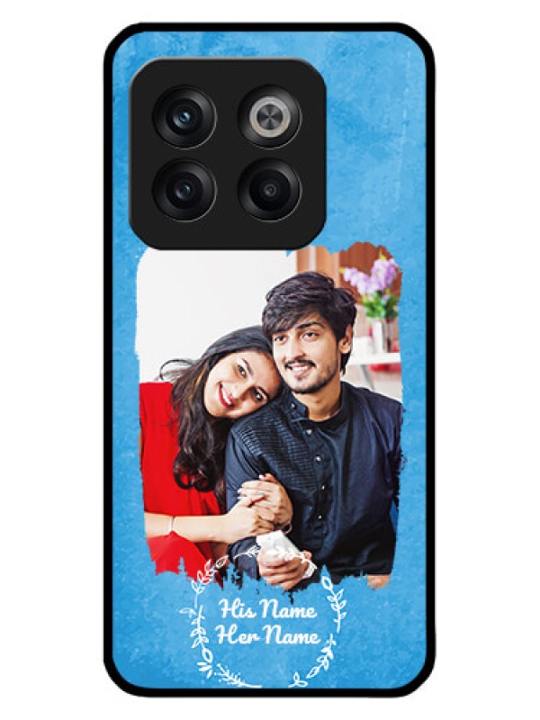 Custom OnePlus 10T 5G Custom Metal Phone CaseBlue Color Vintage Design