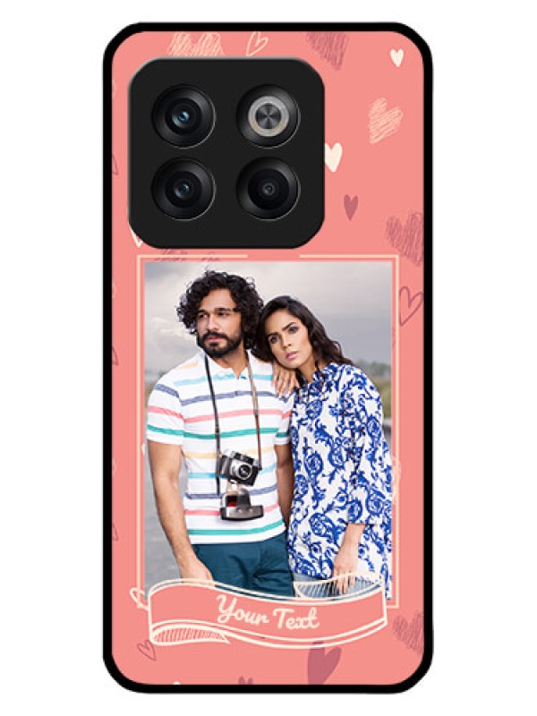 Custom OnePlus 10T 5G Custom Metal Phone CaseLove Doodle Art Design