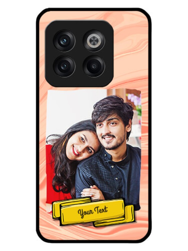 Custom OnePlus 10T 5G Custom Metal Phone CaseMarble Texture Design