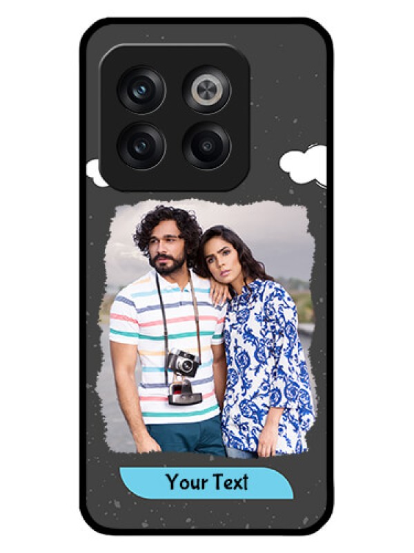 Custom OnePlus 10T 5G Custom Metal Phone CaseSplashes With Love Doodles Design