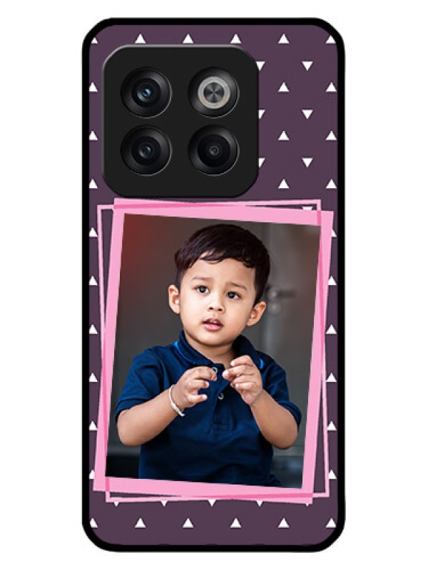 Custom OnePlus 10T 5G Custom Metal Phone CaseTriangle Pattern Dotted Design