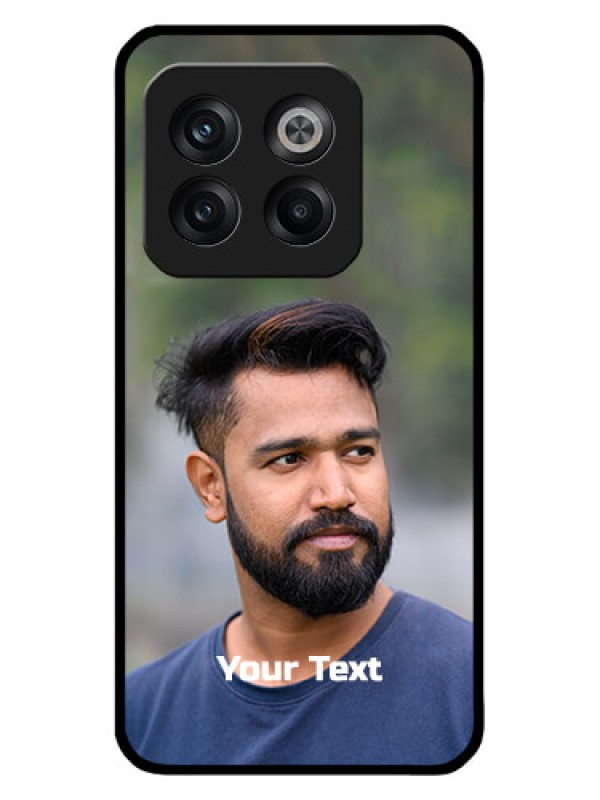 Custom OnePlus 10T 5G Custom Metal Phone CasePhoto With Text Design