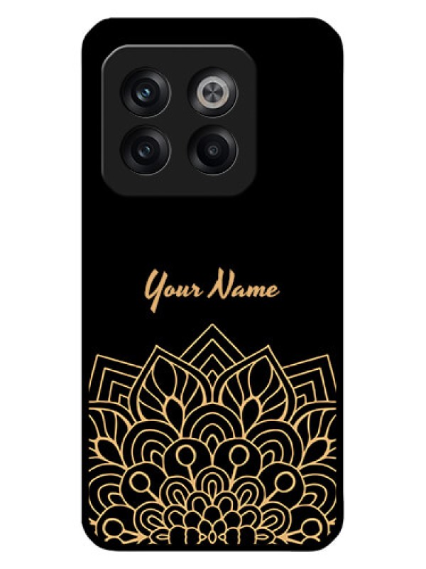 Custom OnePlus 10T 5G Custom Metal Phone CaseGolden Mandala Design
