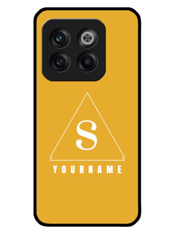 Custom OnePlus 10T 5G Custom Metal Phone CaseSimple Triangle Design