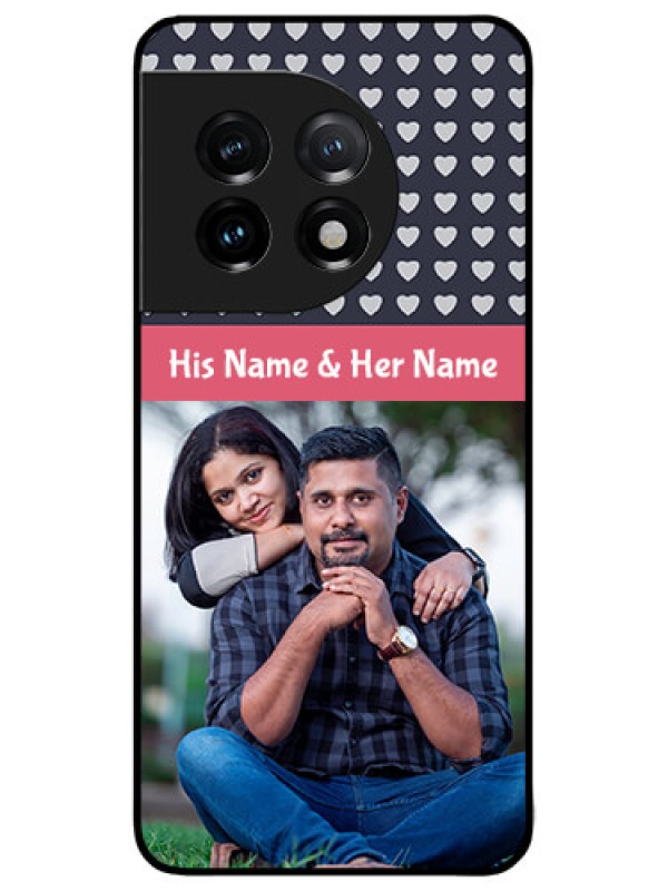 Custom OnePlus 11 5G Custom Metal Phone CaseLove Symbols Design