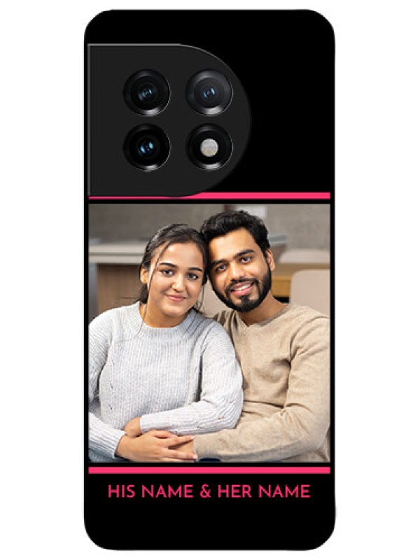 Custom OnePlus 11 5G Custom Metal Phone CaseWith Add Text Design