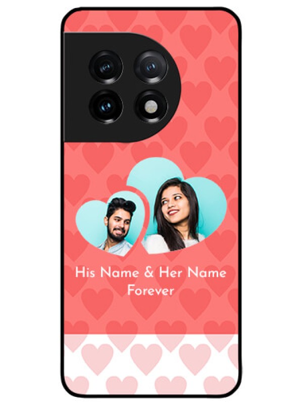 Custom OnePlus 11 5G Custom Metal Phone CaseCouple Pic Upload Design