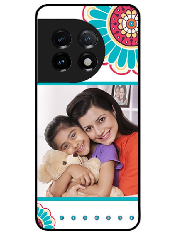 Custom OnePlus 11 5G Custom Metal Phone CaseFlower Design