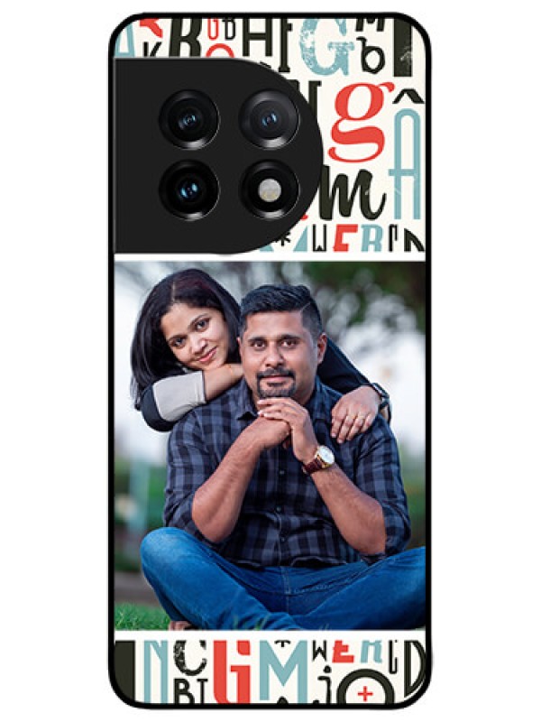 Custom OnePlus 11 5G Custom Metal Phone CaseAlphabet Design