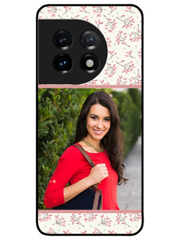 Custom OnePlus 11 5G Custom Metal Phone CaseStunning Floral Design