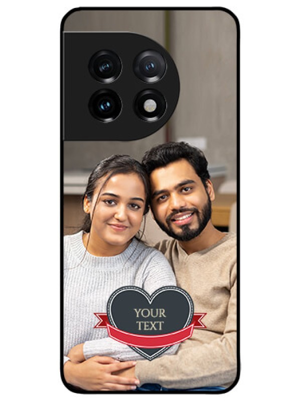 Custom OnePlus 11 5G Custom Metal Phone CaseJust Married Couple Design