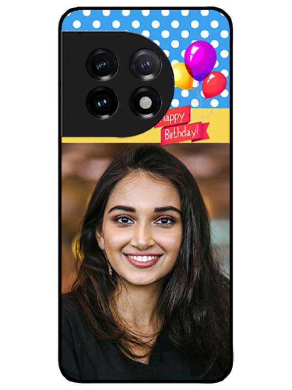 Custom OnePlus 11 5G Custom Metal Phone CaseHappy Birthday Design