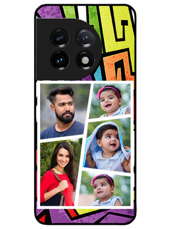 Custom OnePlus 11 5G Custom Metal Phone CaseGraffiti Pattern Design