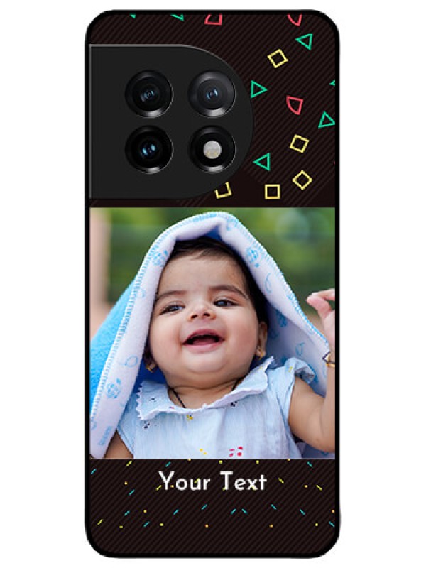 Custom OnePlus 11 5G Custom Metal Phone CaseWith Confetti Birthday Design